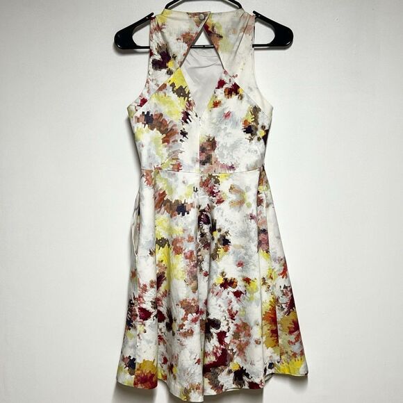 Anthropologie Hunter Bell Kukka Sleeveless Keyhole Tea Dress Sz 0 - Picture 6 of 9